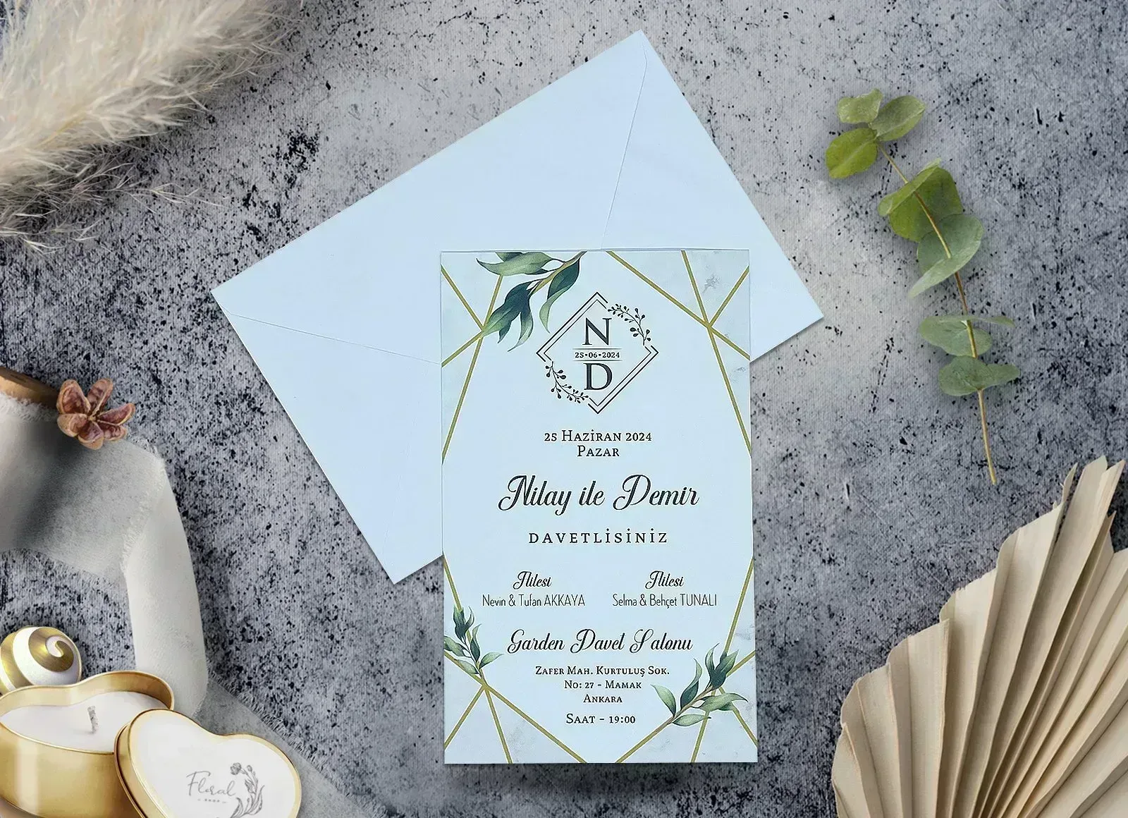 7094 Moon Elegance Davetiye