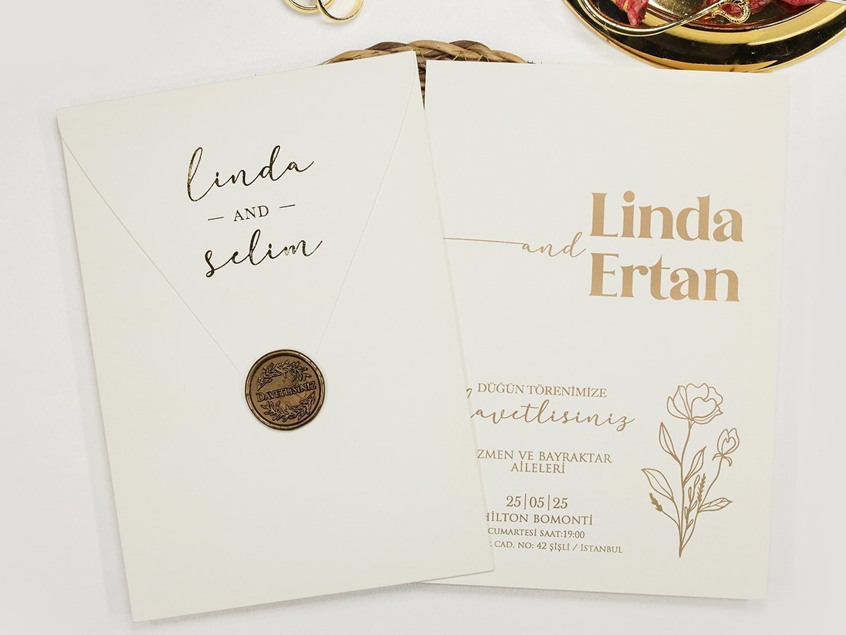 Armoni Davetiye/2416 Kağıt Mühürlü