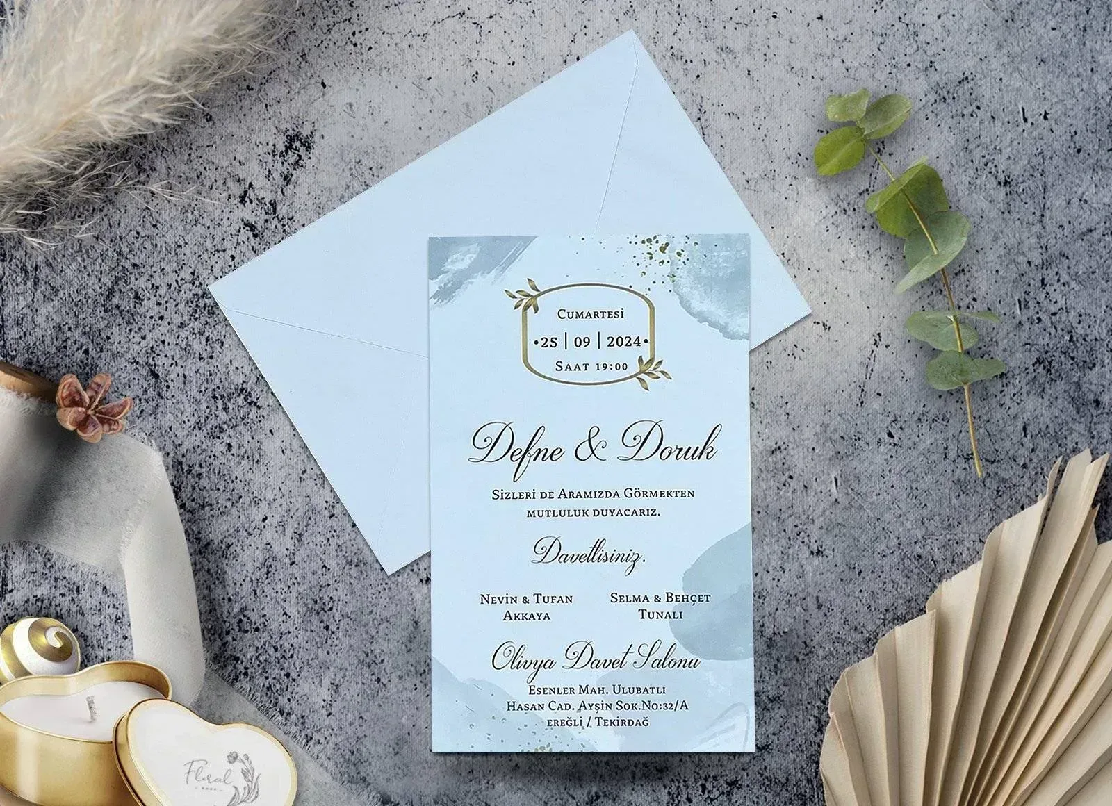 7096 Elegance Yeni Davetiye